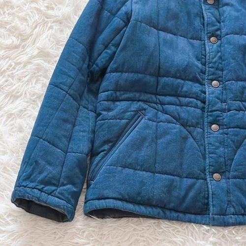 45R Indigo Cotton Quilted 908 Liner Blouson Jacket Excellent image 4