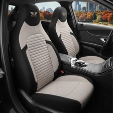 Autositzbez�ge Schonbez�ge passend f�r BMW 1er in Beige Schwarz 1256P043