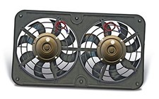 430 Lo-Profile S-Blade Dual Electric Pusher Fan , Black