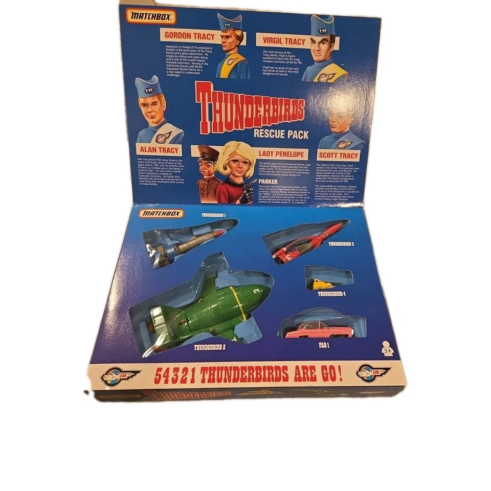 Matchbox Thunderbirds Rescue Pack Diecast TB-700, Como Nuevo en Caja Original Foto 3 de 4