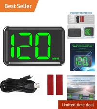 Minimalist Car Speedometer Hud With Usb Connection - Accurate Gps Measurement