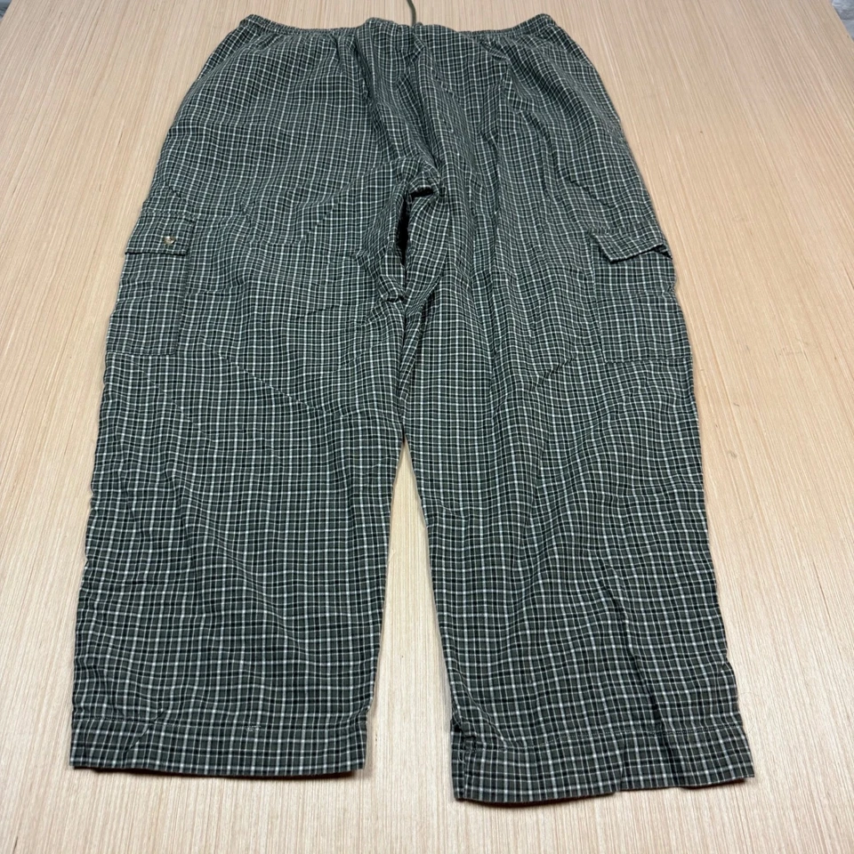 Route 66 Vintage y2k 90s Cargo Pants Wide Leg pajama Baggy men's XXL plaid - Image 3 of 4