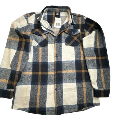 Original Deluxe Heavyweight Flannel Shirt Mens L Plaid NWT MSRP $39.99