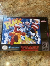 Plok Super Nintendo SNES with Manual