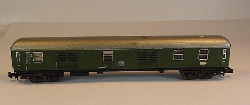 Minitrix Spur N 1/160 Nr. 3010 Packwagen Pw4ümg 4-achsig der DB #1610 | Zustand: Gebraucht