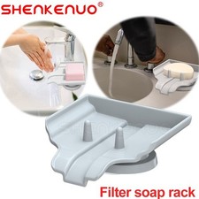 1pcs Soap Dish Holder Self Draining Leaf Shape Bar Soap Saver Suction Cup