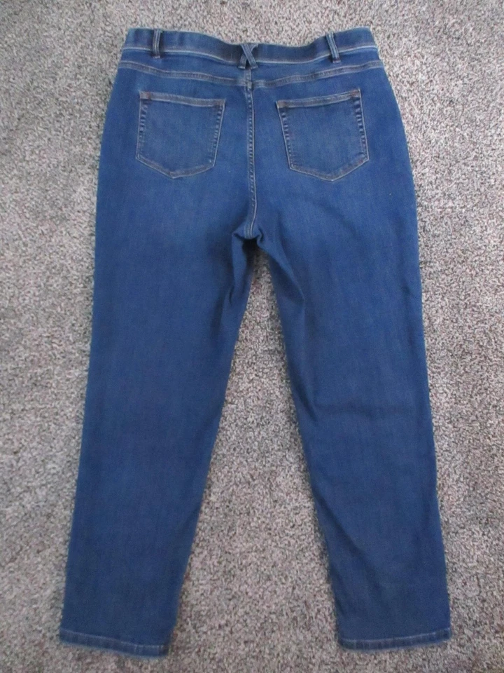 J Jill Denim Jeans Womens 16 Blue High Rise Waist Straight Leg Stretch 34x29 - Image 3 of 4