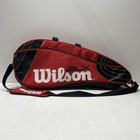 Wilson BLX Tennis Racquet Bag Red Black Carrying Case with Shoulder Strap — photo 2