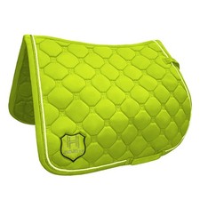 Saddle Pad with Piping Non-Slip Tack Shock Absorbing for Schooling, Riders