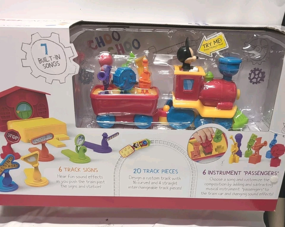Disney Imagicademy Tune Tracks Mickey Mouse Train Toy Musical Playset New in Box - Image 2 of 4