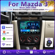 9 For Mazda 3 2004-2009 Stereo Android Carplay Car Radio Gps Multimedia Wifi Bt