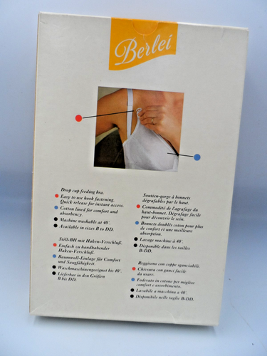 Berlei Drop Cup Feeding Maternity Nursing Bra White UK Size 32D BNIB - Picture 3 of 11