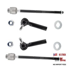 4pcs ES800223 EV800084 Front Inner and Outer Tie Rod Ends Kit Fits for Chevy