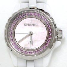 CHANEL J12 XS H5512 Quartz Pink Shell Dial Pink Sapphire Ceramic Women's Watch