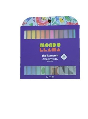 Mondo Llama Chalk Pastels # T1787 (24 pcs) Made For Paper - Brand New in Box !!