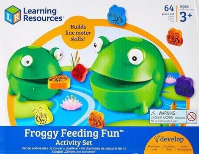 Learning Resources Froggy Feeding Fun Activity Set, 64 Pieces, For 3+