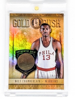 2012-13 Panini Gold Standard Gold Rush 14K Gold #71 Wilt Chamberlain /25 HOF