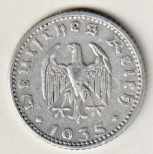 50 Reichspfennig | 1935-F | Germany |Third Reich | Extra Fine | KM# 87