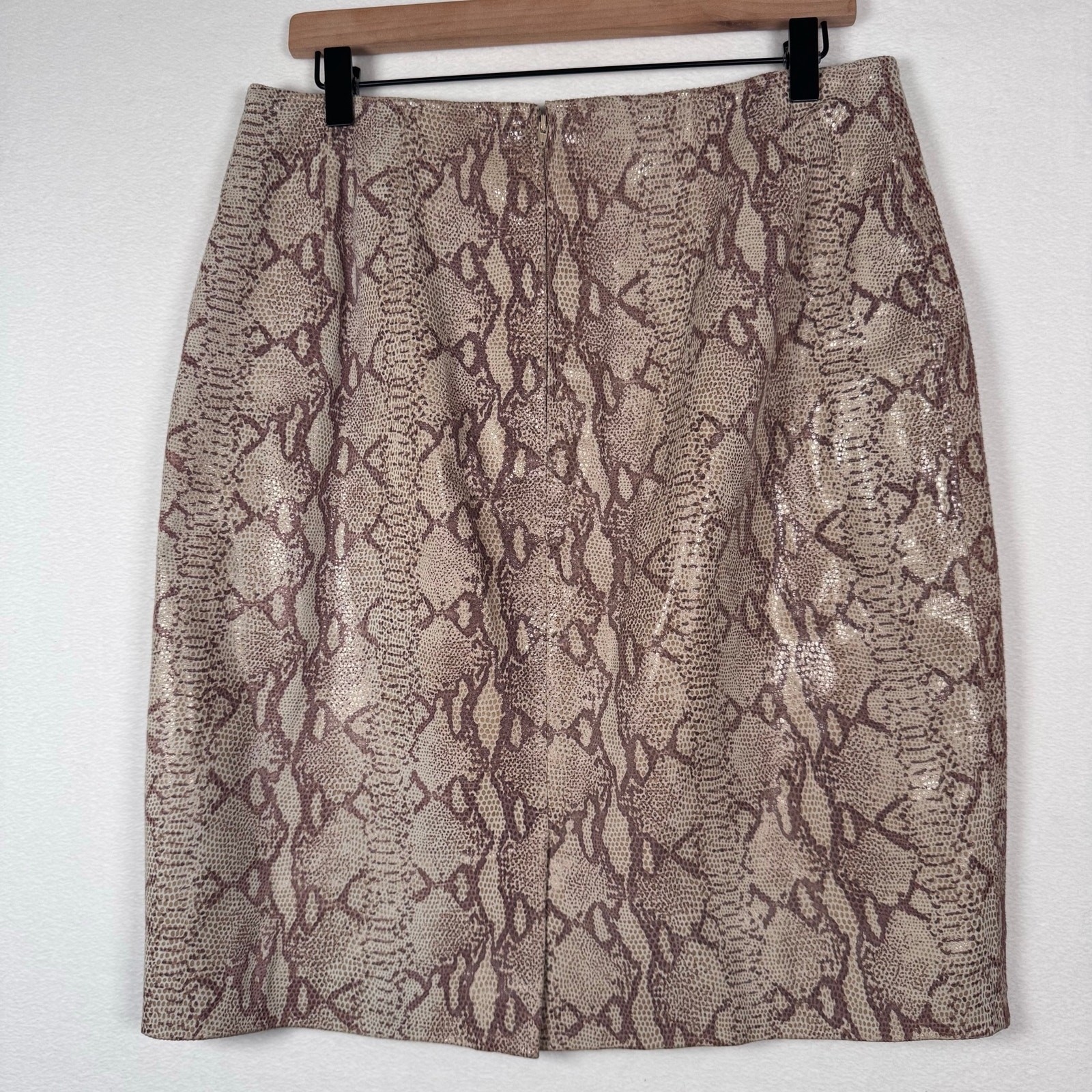 Vintage David Benjamin Snakeskin Python Print Lea… - image 2