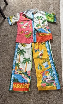 Paradise inn 2 piece set women size L Beach/travel