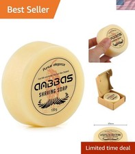 Anbbas Goat Milk Shaving Soap 3.53oz Softens Skin, Perfect for Sensitive Care