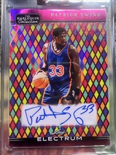 2025 Leaf Electrum Harlequin Collection, Patrick Ewing Auto 1/1 Purple Knicks