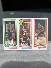 Topps 1980-81 All Star NBA Card Magic Johnson John Long Ron Boone #237-18-88