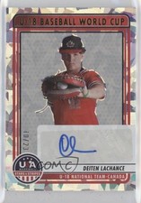 2023 Panini USA Baseball Stars & Stripes Crystals 10/23 Deiten Lachance Auto tj1