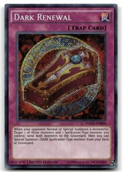 Dark Renewal YGLD-ENB00 Secret Rare Limited Edition Yugi's Legendary Decks