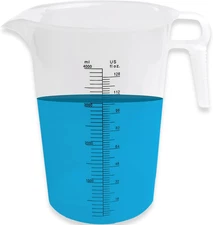 128Oz (1 Gallon) Measuring Pitcher, Plastic, Multipurpose - Great for Oil