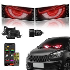 LED Car Sign - Devil Eyes Light with Remote Control Bluetooth App 2PCS