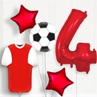 Red and White Football Shirt Birthday Package Choose Age