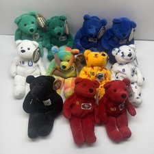 Salvino's Bammers Lot Of 11 NFL Beanie Bears Rice Aikman Cowboys, 49ers  More