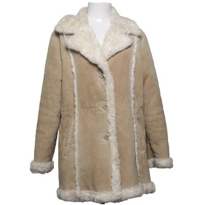Wilsons Leather, Shearling Jacke, Damen, Größe: XL, MAXIMA, Beige/Weiß #OqU