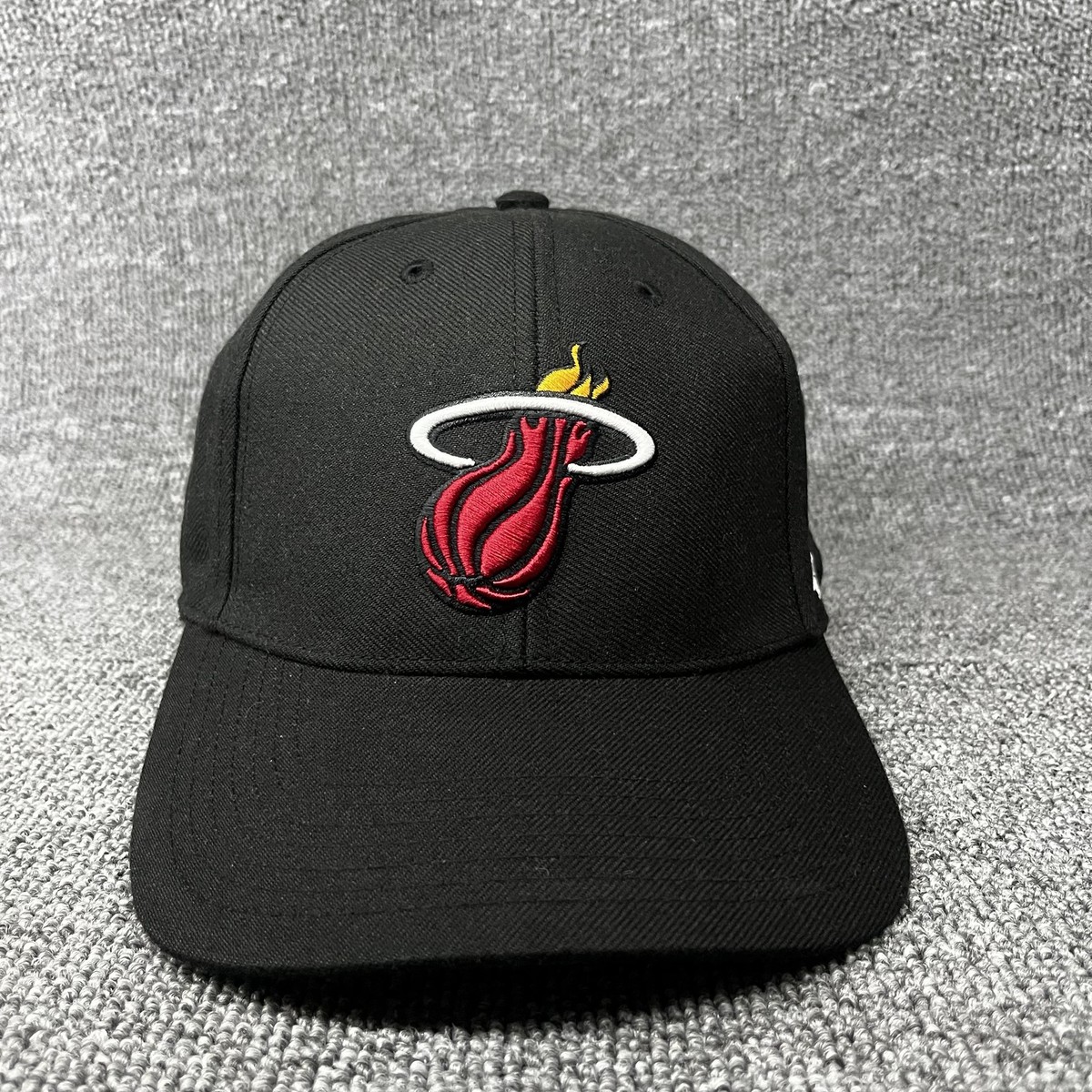 Miami Heat '47 Brand MVP Snapback Hat Black NBA Adjustable Curved Bill Cap