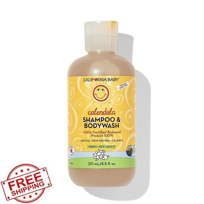 California Baby Calendula Shampoo Wash Lavender Sensitive Skin 8.5oz