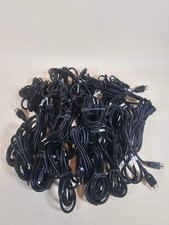 Lot of 30 3 Prong AC Cables Various Lengths 5'-6'