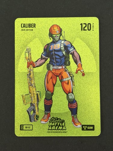 2026 Bo Jackson Battle Arena CALIBER Glow Icons Battlefoil IBF-97 Caleb Williams