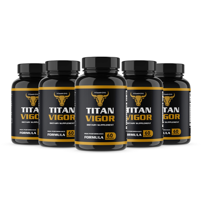 #ad 5 Pack Titan Vigor Pills for Men Enhancement Male Support 300 Capsules $49.95