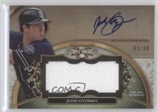 2013 Topps Triple Threads Unity Jumbo Relics 83/99 Jedd Gyorko Auto 0b2
