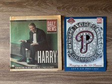 Philadelphia Daily News Remembering Great Harry Kalas w/World Series Ring Insert