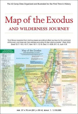 Abraham Park Map of the Exodus and Wilderness Journey (Map) (US IMPORT)