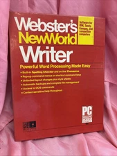 Websters New World Writer IBM PC 5.25" Disks  1988 Word Processor MS-DOS 2.0 
