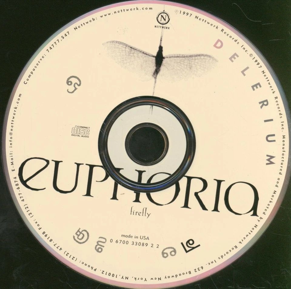 Delerium Euphoria (Firefly) CD USA Nettwerk 1997 Single 067003308922 - Bild 3 von 3