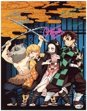 Demon Slayer Cast Signed 11x14 Photo Anime Autographed JSA COA