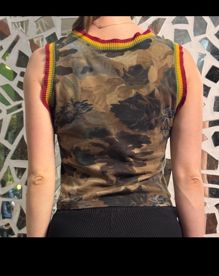 VERY RARE‼️ Christian Dior Rasta Tank Top Vintage 2003 