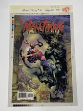Man-Thing 2 Color Separation Films 3M Comic Cover Production Art Transparency