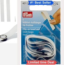 Towel Clips Hooks for Kitchen Hand Towels 5 Pack White Press Fastener No Sew
