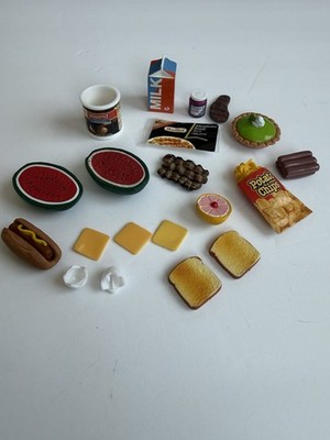 Tyco Kitchen Littles Mixed Food Lot 90s Miniatures