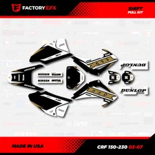 Black & Gold Shift Racing Graphics Kit fit 03-07 Honda CRF230 CRF 230 Decal 230F